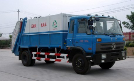 湖北新中绿 中洁 185马力 4×2 压缩式垃圾车(XZL5160ZYS3)整拆件