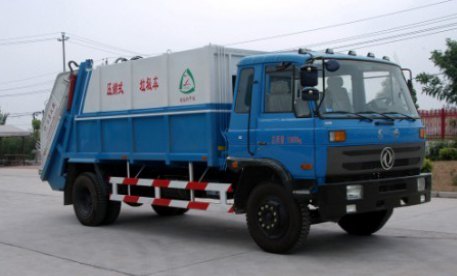 湖北新中绿 中洁 185马力 4×2 压缩式垃圾车(XZL5160ZYS3)整拆件