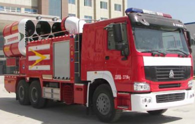 陕西银河 380马力 6×4 排烟消防车(BX5240TXFPY139HW)整拆件