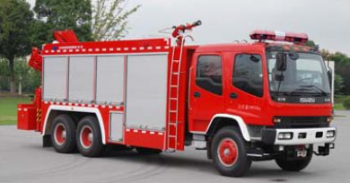 上海格拉曼 上格 240马力 6×4 化学事故抢险救援消防车(SGX5200TXFHJ40)整拆件