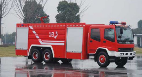 上海格拉曼 上格 240马力 6×4 水罐消防车(SGX5240GXFSG110)整拆件