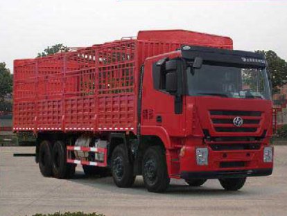 红岩 杰狮重卡 350马力 8×4 双排厢式载货车(CQ5315CCYHTG466)整拆件