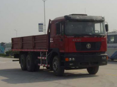 陕汽 德龙F2000重卡 310马力 6×6 栏板越野载货车(SX2255DN435)整拆件