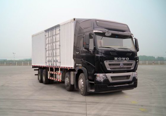中国重汽 HOWO-T7H 重卡 400马力 8×4 厢式 排半 载货车(ZZ5317XXYN466MD1B)整拆件