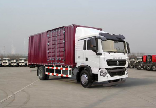 中国重汽 HOWO-T5G 中卡 180马力 4×2 厢式 排半 载货车 ZZ5167XXYH501GD1整拆件