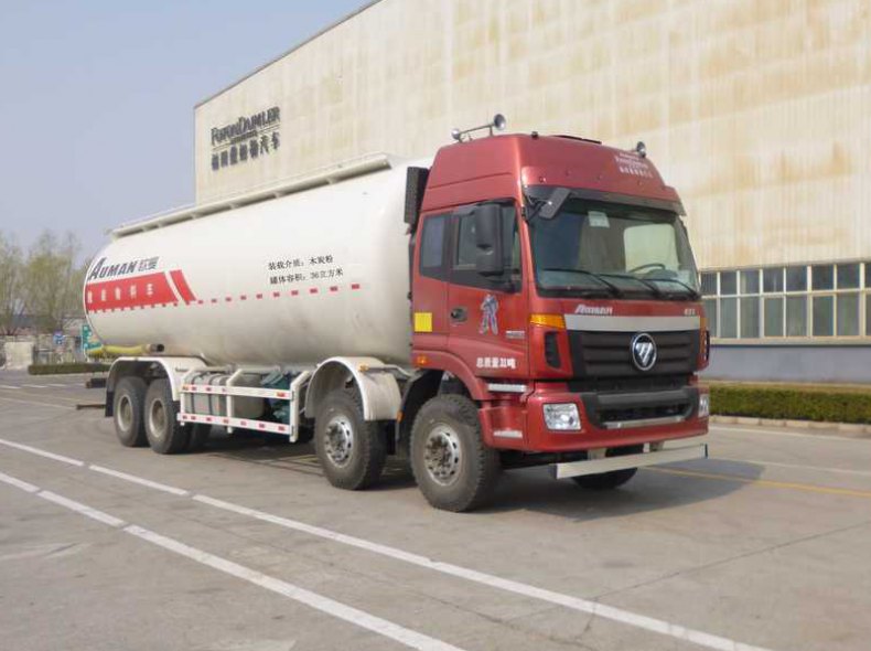 福田汽车 欧曼ETX 336马力 8×4 低密度粉粒物料运输车(BJ5313GFL-AA)整拆件