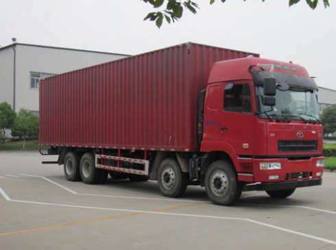 华菱汽车 华菱之星 重卡 345马力 8×4 厢式 排半 载货车(HN5310XXYX34D6M5)整拆件