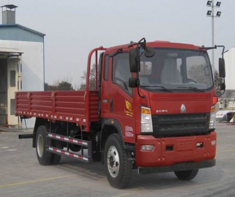 中国重汽 HOWO统帅 中卡 180马力 4×2 栏板式 排半 载货车(ZZ1147H451CE1)整拆件