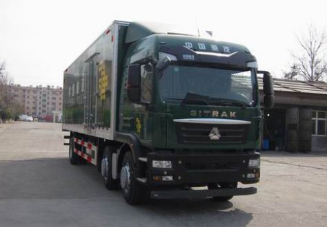 中国重汽 SITRAK-C5H 重卡 240马力 6×2 厢式 排半 载货车(ZZ5256XYZN56CGE1)整拆件