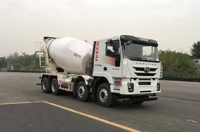 上汽依维柯红岩 杰狮 320马力 8×4 混凝土搅拌车(CQ5316GJBHMVG306)整拆件