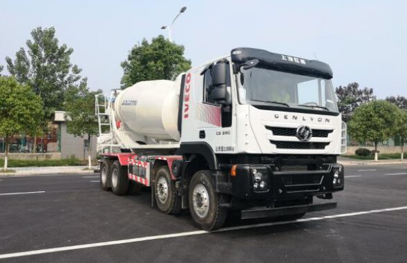 上汽依维柯红岩 杰狮 390马力 8×4 混凝土搅拌车(CQ5316GJBHTVG366H)整拆件