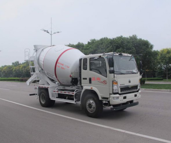 山东东岳 圣岳 160马力 4×2 混凝土搅拌运输车(SDZ5167GJB38E)整拆件