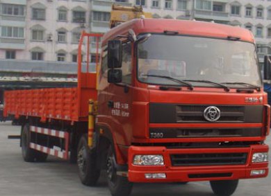 湖北三环 昊龙 240马力 6×2 随车起重运输车(STQ5254JSQ4)整拆件