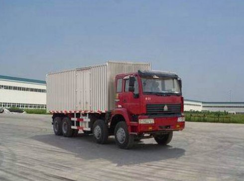 中国重汽 金王子重卡 270马力 8×4 厢式载货车(ZZ5311XXYM4661C1)整拆件
